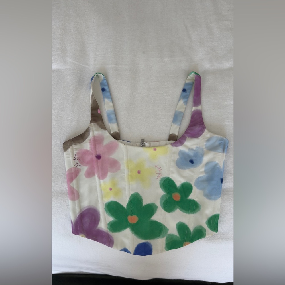 WithJean floral corset top